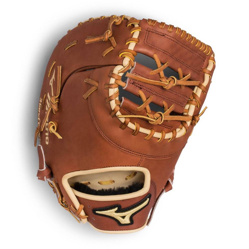 Mizuno Pro Select First Base 12.5" - Erkek Catchers Mitt - Kahverengi Türkiye (HFPRWO-012)